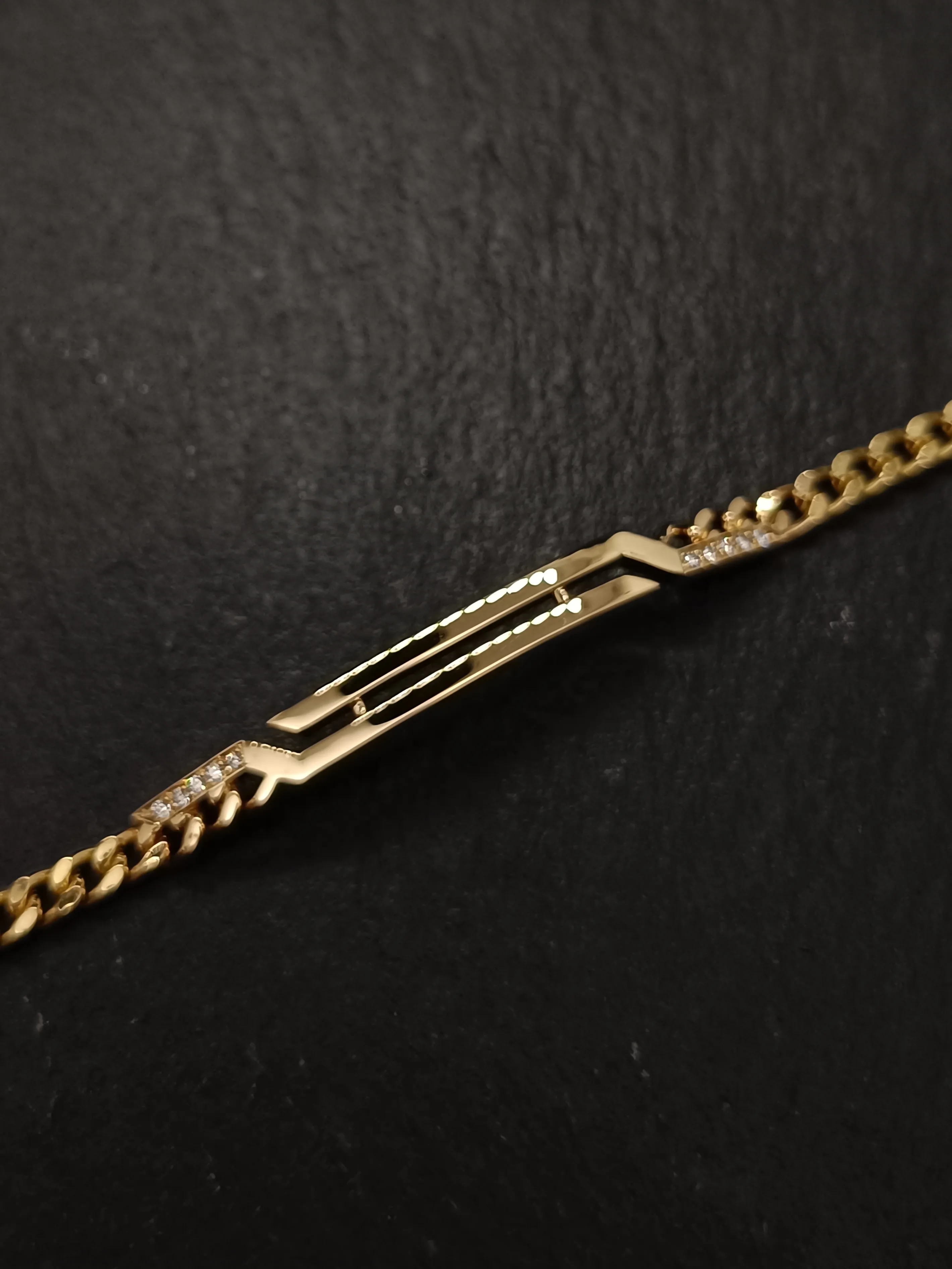 Bracelet Gourmette en Or Jaune